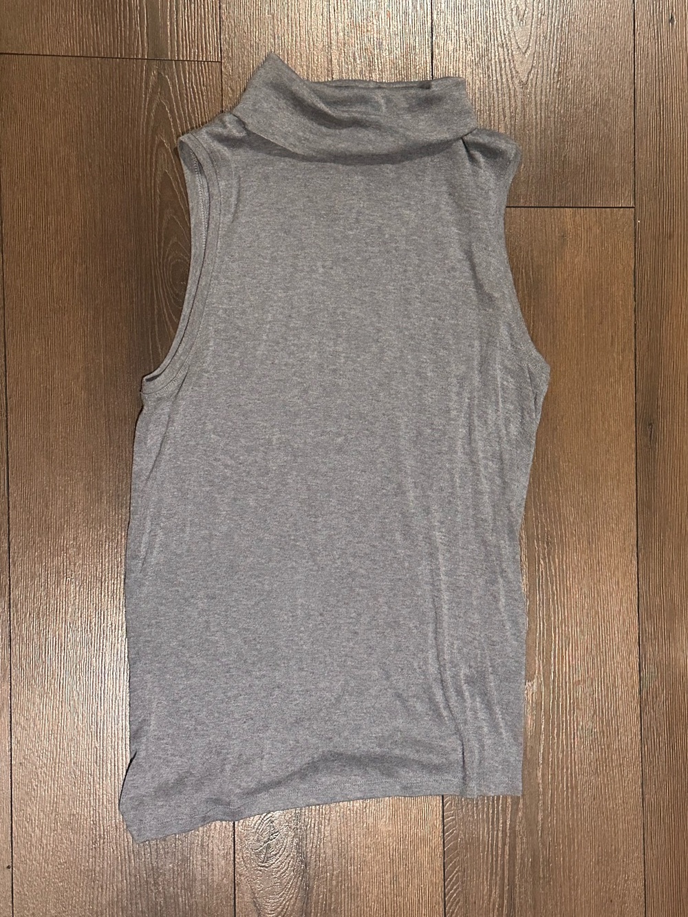 Banana Republic Gray Sleeveless Turtleneck Tank Top